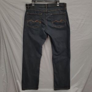 Urban Star Jeans Mens 36x32 Black Stretch Denim Straight Leg Casual Pants
